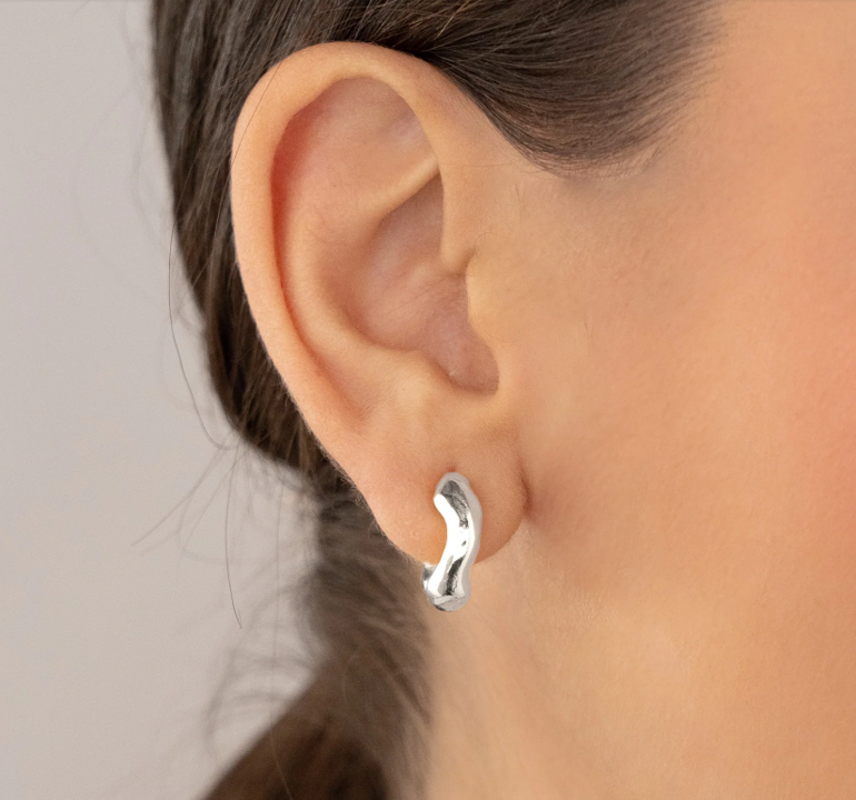 Accesorio AVEMARIA Aretes Plateados 22203