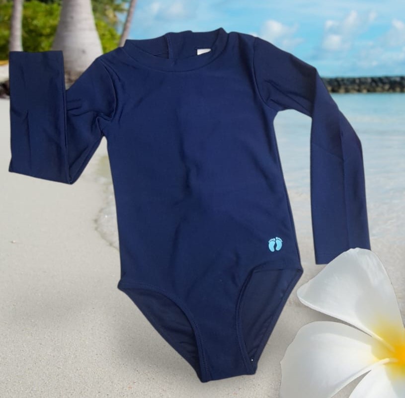 Traje de Baño Entero con Mangas Niña HT-107863